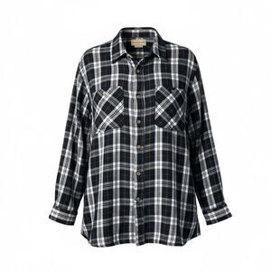 Scandia Woods Plaid Flannel Zip Up Shirt‎